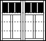 4-Section Square panel style