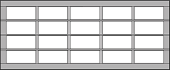 18ft (5 panels)* panel style