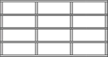 9 ft.-12 ft. Wide (3 panel) panel style