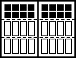 3-Section Square panel style
