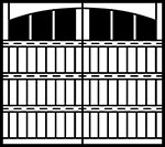 4-Section Arched panel style