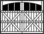 3-Section Arched panel style