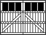 3-Section Square panel style