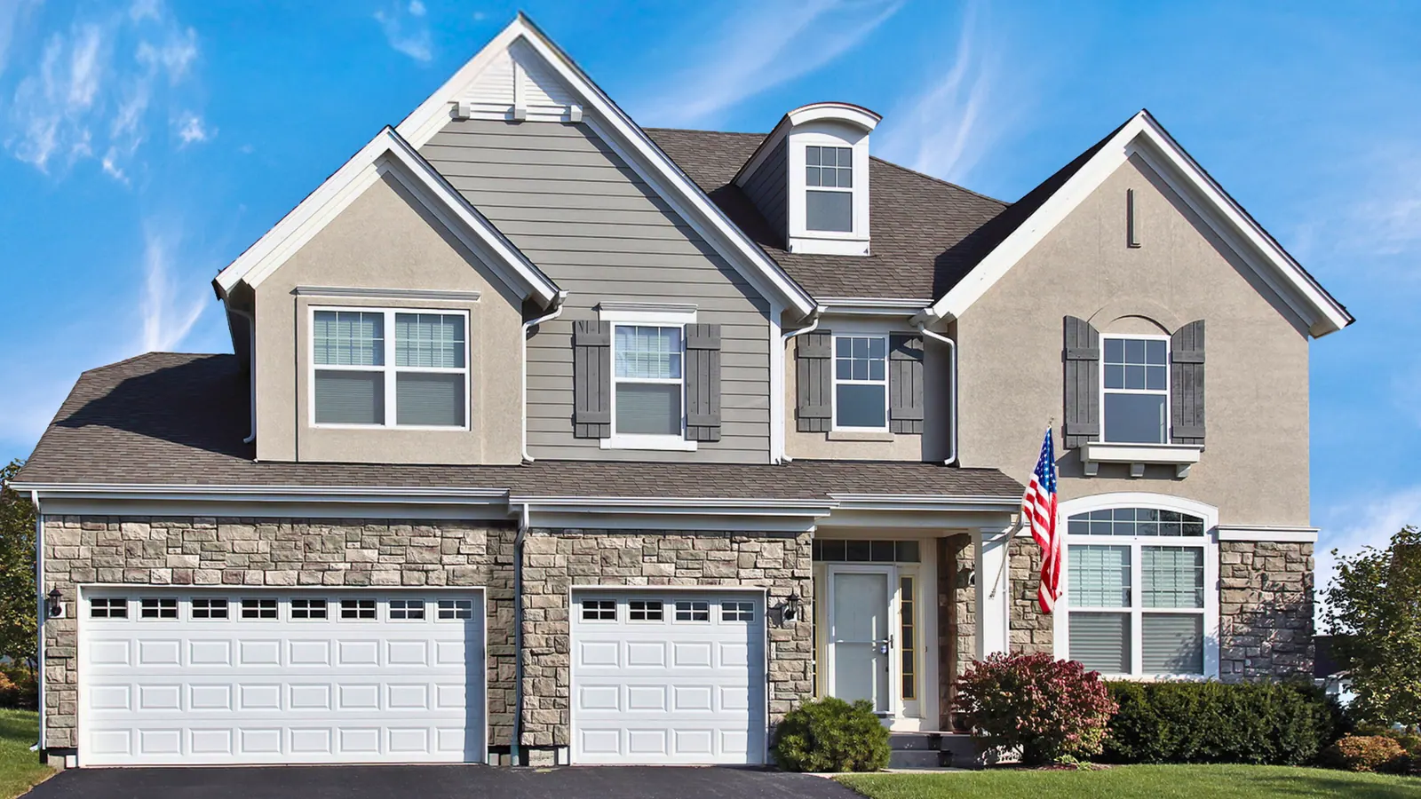 Safe-Way Universal Series raised-panel steel garage door