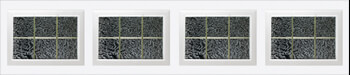 Gentry Pewter Pencil Six Square window insert