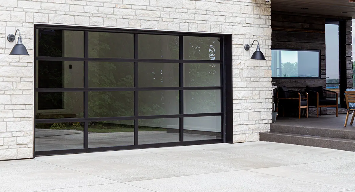 glass garage door