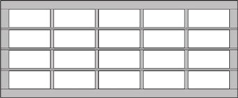 18 ft. Wide (5 panel)** panel style