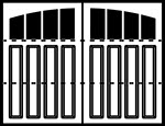 3-Section Arched panel style