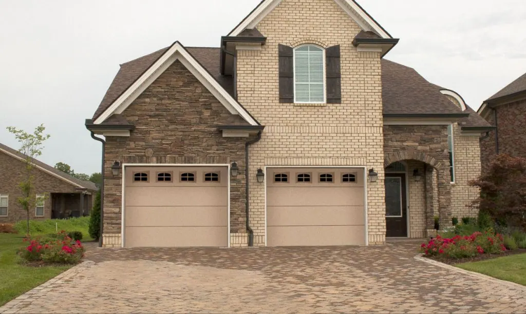 Safe-Way Deluxe Series Model 52/53 flush wood grain garage door
