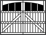 3-Section Arched panel style