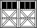 3-Section Square panel style