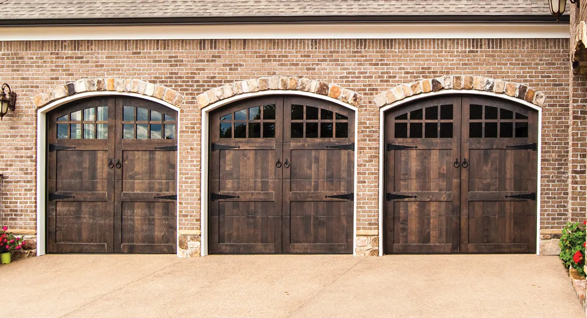 custom wood garage doors