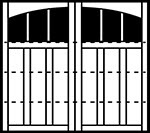 4-Section Arched panel style
