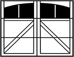 3-Section Arched panel style