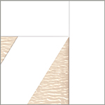 Almond / White finish