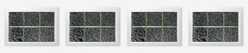 Gentry Brass Pencil Six Square window insert