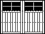 3-Section Square panel style