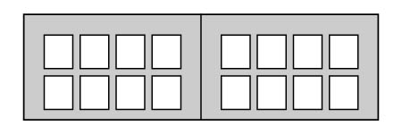 8-Lite Square top-section style
