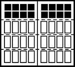 4-Section Square panel style