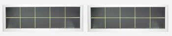 Gentry Brass Pencil Ten Square window insert