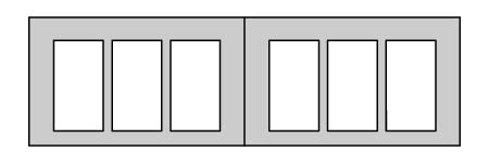 3-Lite Square top-section style