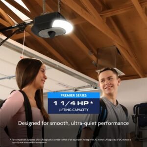 1-1/4 HP Belt Drive Opener with Battery Backup, Built-In Camera, and myQ Connectivity