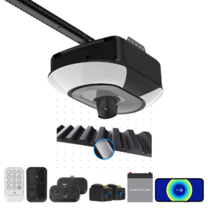 1-1/4 HPs Belt Drive Opener with Battery Backup, Built-In Camera, and myQ Connectivity