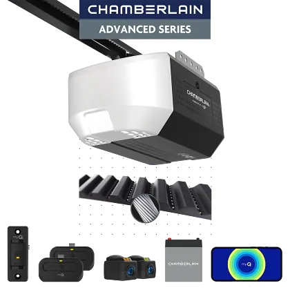 1/2 hp belt drive opener with battery backup and myq connectivity