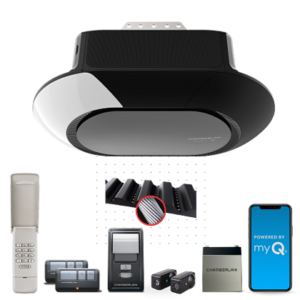 ultra quiet wi fi battery backup garage door opener with wireless keypad