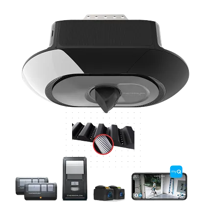 secure view camera ultra quiet wi fi garage door opener