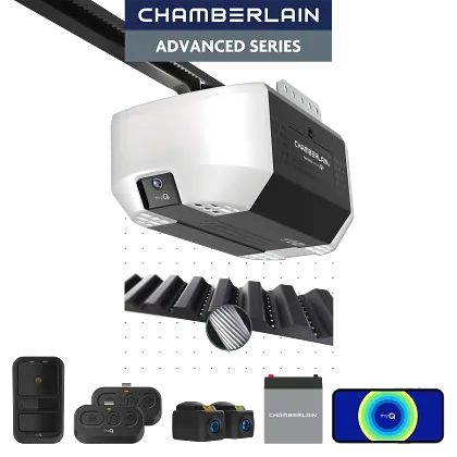 1 hp belt drive opener with battery backup and myq connectivity