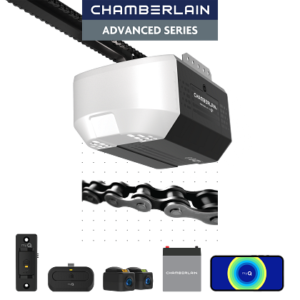 1/2 hp chain drive opener with battery backup and myq connectivity