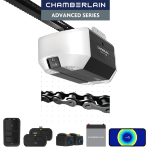 3/4 hp chain drive opener with battery backup and myq connectivity