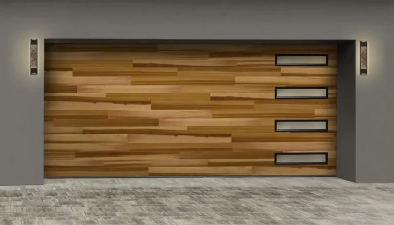 Modern Steel Plank Cedar Closeup