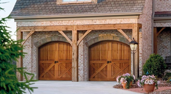 Amarr by Design Terry with Santiago Knockers and 1-3/4", Clavos, Custom Stained by Homeowner.