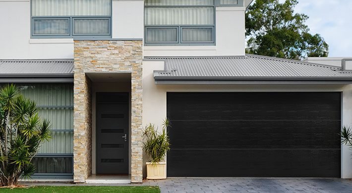 Classica Flush panel design in Black.