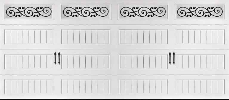 LP Bead Board - LP Trellis — double-car Amarr door