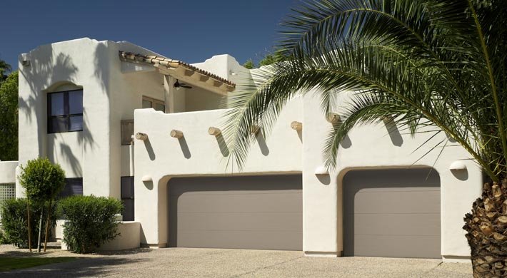 Traditional Flush design in Sandtone.