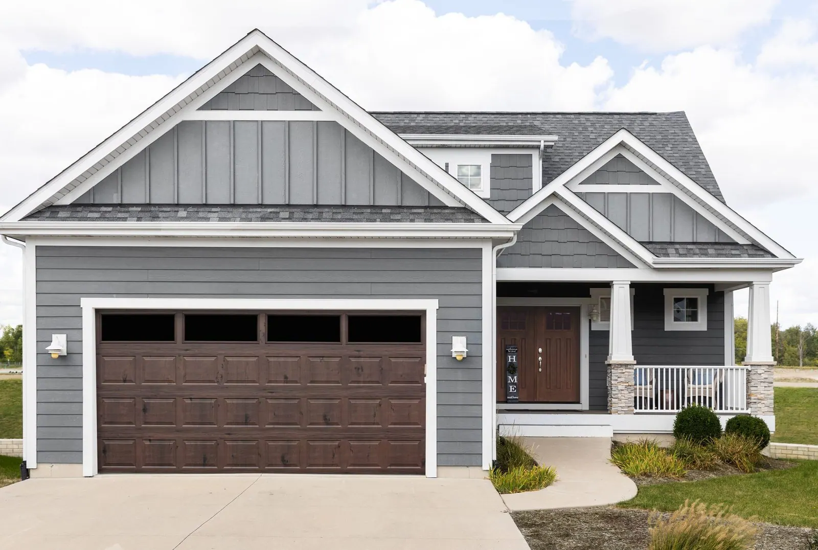 Bi-Directional Wood Grain — Safe-Way steel garage door installed by Farnsworth Garage Door Service in Gilbert, Arizona